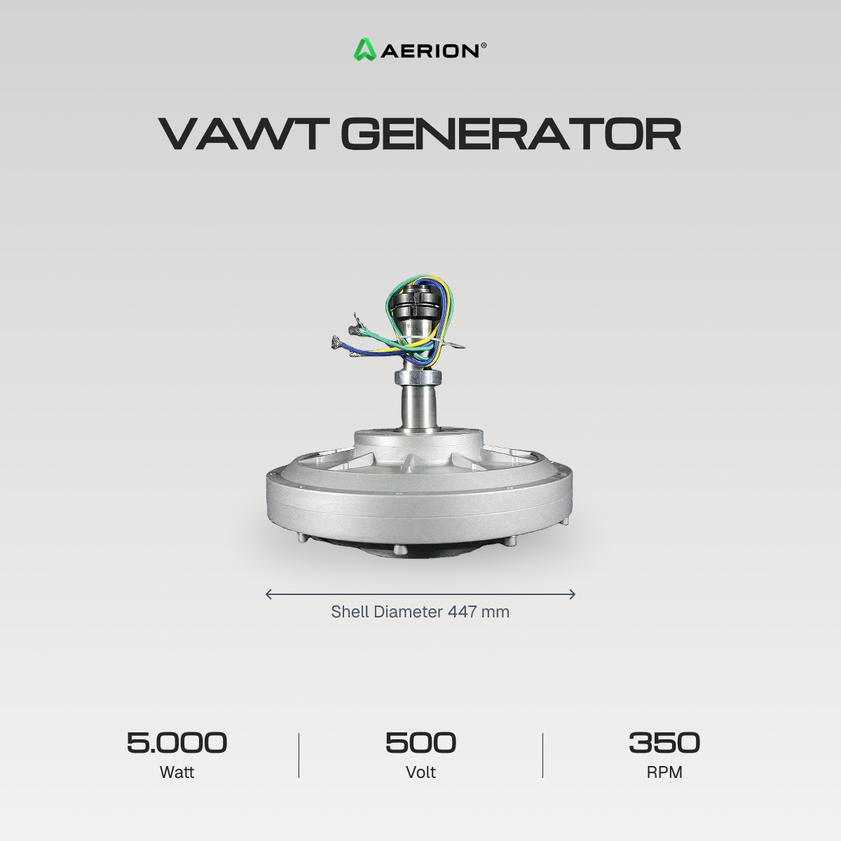 AFG - 5KW - 500V - 350RPM